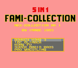 5 in 1 Fami Collection NES Collection Nr 1